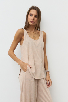 Джемпер Luitui R5082 бежевый - фото 4