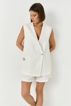 Жилет, шорты ATTIKA A3363 белый - фото 4