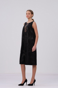 Платье Полинушка 439 черный_с_ блеском - фото 4