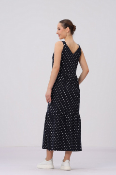 Сарафан Полинушка 470 горошки_синий - фото 4