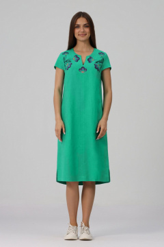 Платье Полинушка 417р ярко-зелёный - фото 1