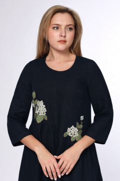 Платье Полинушка 437/2 темно-синий  - фото 4