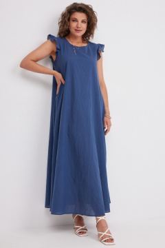 Платье BegiModa 1046 синий - фото 4