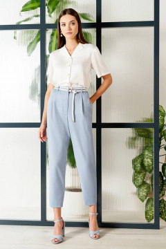 Брюки Nelva 3896 дымчато-голубой - фото 1