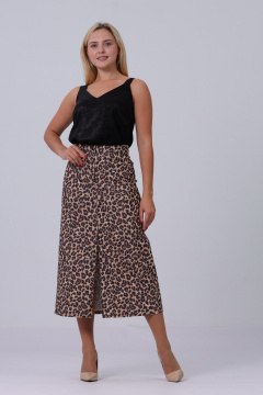 Юбка Полинушка 541Л мелкий леопард - фото 1