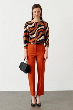 Брюки Nelva 3933 терракотовый - фото 1
