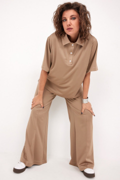 Блуза, брюки BegiModa 3094 визон - фото 1