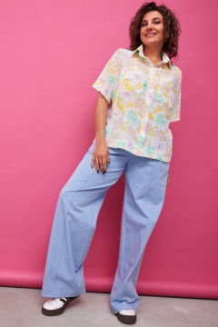 Блуза BegiModa 4127 акварель - фото 4