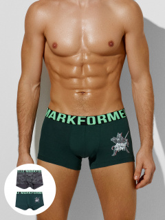 Трусы Mark Formelle 411215-2/24-4342П-5 т.зеленый_разводы_на_обсидиане_3_сл_1тр_на_ЛВ_дет - фото 1