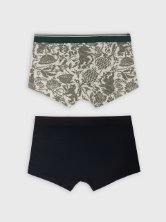 Трусы Mark Formelle 411215-2/25-5145П-5 черный_средневековой_паттерн_на_платине_2_сл_1тр_н - фото 2