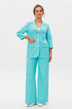 Брюки, жакет Mubliz 260 голубой - фото 1