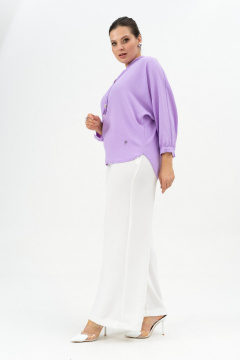 Блуза, брюки Andina 968-1 лаванда/молоко - фото 3
