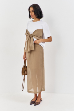 Юбка FLAIM 1171 капучино - фото 3