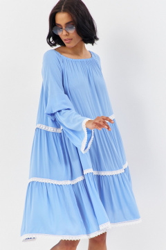 Платье FLAIM 1185 голубой - фото 5