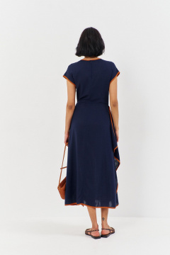 Платье FLAIM 1187 синий - фото 3