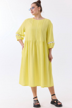 Платье SOVA 11288 желтый - фото 5