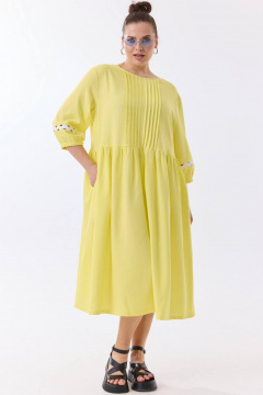 Платье SOVA 11288 желтый - фото 3