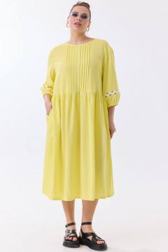 Платье SOVA 11288 желтый - фото 1