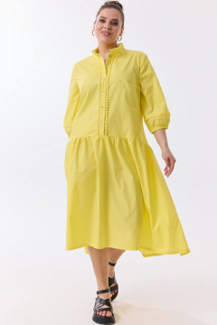 Платье SOVA 11289 желтый - фото 3