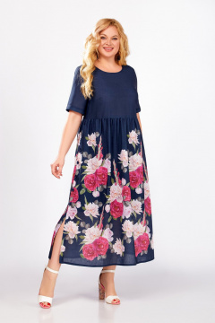 Платье Swallow 849 темно-синий - фото 1