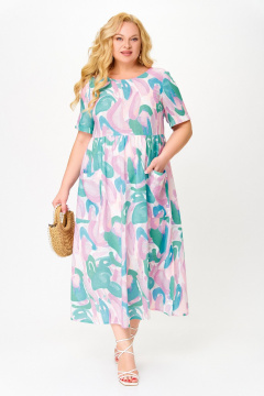 Платье Swallow 849.1 цветные_акварельные_краски - фото 1