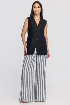 Жилет FASHION CENTRE Л-3967/ч чёрный - фото 2