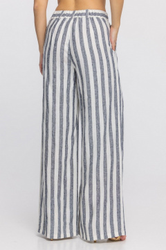 Брюки FASHION CENTRE Л-3968 молочно-черная полоска - фото 3