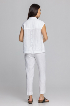 Брюки FASHION CENTRE Л-3971/б белый - фото 4