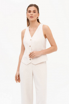 Жилет Nelva 1965 кремовый меланж - фото 1