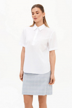 Блуза Nelva 23449 белый - фото 5