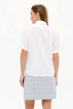 Блуза Nelva 23449 белый - фото 2