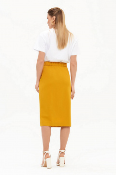 Юбка Nelva 4919 горчичный - фото 2