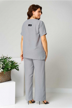 Блуза, брюки Асолия 1484 серый - фото 5