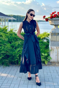 Платье Pavlova 192 черный - фото 4