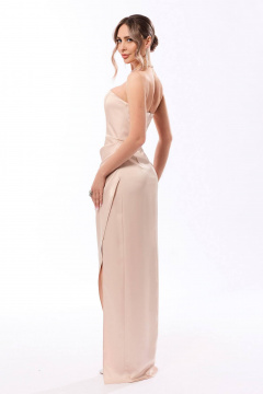 Платье Golden Valley 44241 светло-бежевый - фото 3