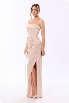 Платье Golden Valley 44241 светло-бежевый - фото 2