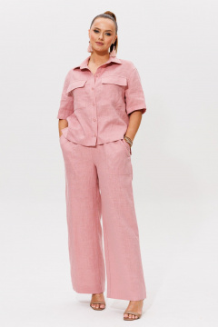 Брюки, рубашка Galean Style 982 розовый - фото 5