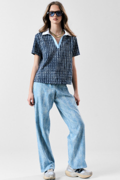 Блуза MilMil 1183 голубой - фото 2