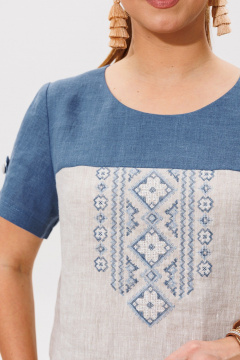 Блуза, брюки Galean Style 977 синий - фото 4