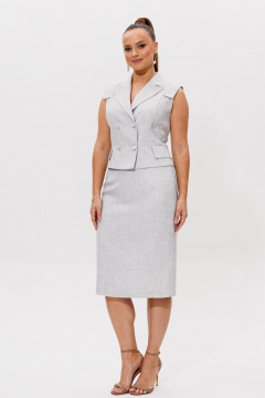 Жакет, юбка Galean Style 976 серый - фото 1