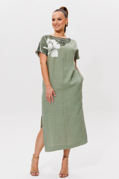 Платье Galean Style 974 хаки - фото 5