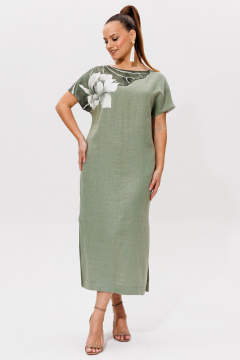 Платье Galean Style 974 хаки - фото 2