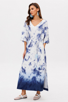 Платье Butеr 3100 бело-синий - фото 2