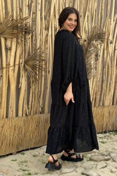 Платье Anastasia 713.1 черный(горошек) - фото 5