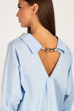 Блуза VIZAVI 727 голубой - фото 3