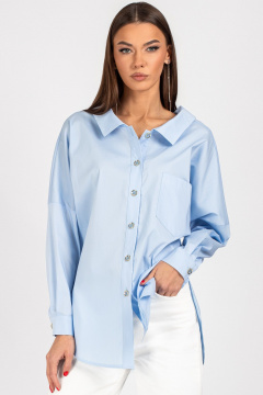 Блуза VIZAVI 727 голубой - фото 2