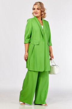 Брюки, жакет, топ Koketka i K 1281-1 зеленый - фото 2