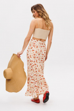 Юбка EOLA 2842 бежевый-принт - фото 2