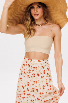 Юбка EOLA 2842 бежевый-принт - фото 5