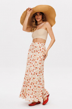 Юбка EOLA 2842 бежевый-принт - фото 3